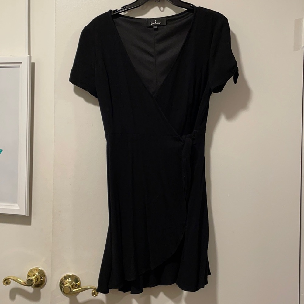 Lulu’s Black Wrap Dress